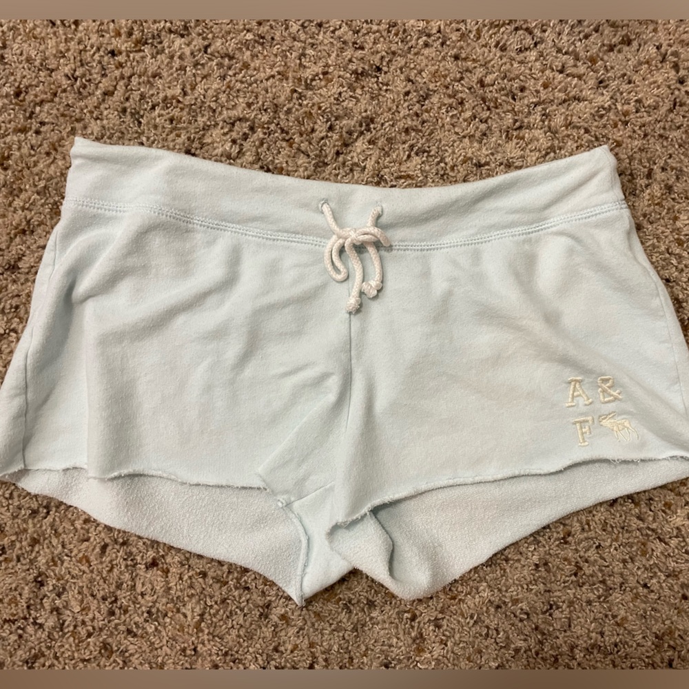 Abercrombie & Fitch Light Blue Athletic Shorts